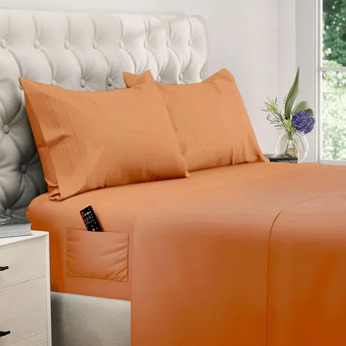 Vista 28 de DREAMCARE - Juego de sábanas de tamaño individual XL, 3 piezas, refrescantes, extralargas, suaves y duraderas de 100% poliéster de microfibra