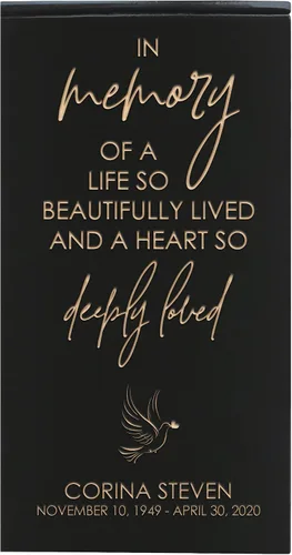 Vista 34 de LifeSong Milestones Urnas para cenizas, urnas masculinas para cenizas humanas, urnas de cremación personalizadas para cenizas humanas adultas, Negro