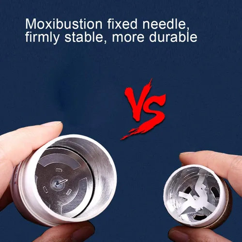 Vista 4 de 4pcs caja de moxibustión sin humo Moxa Sticks Moxa tubo de acupuntura masaje moxibustión rollo suave Moxibustión caja de calefacción herramienta