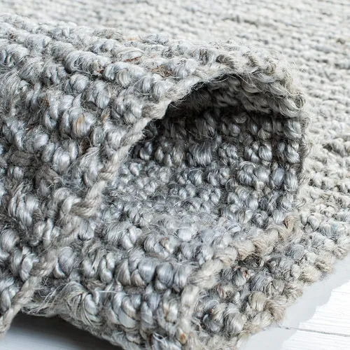 Vista 6 de SAFAVIEH Colección de fibra natural - Alfombra decorativa de yute, 2 x 3 pies, color gris, hecha a mano, ideal para áreas de alto tráfico