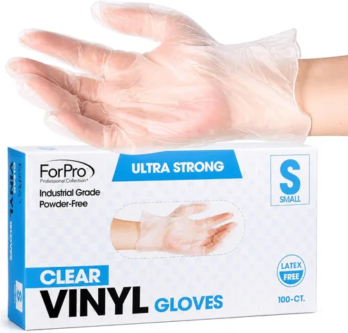 Vista 11 de ForPro Disposable Vinyl Gloves, 3.9 Mil, Powder & Latex-Free, Food Safe Negro