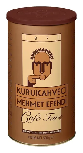 Vista 3 de KURUKAHVECI MEHMET EFENDI Café turco, granos arábica, molido tostado, rico aroma, fresco, de cuerpo medio a pesado, sabor original desde 1871