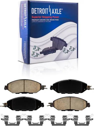 Vista 24 de Detroit Axle - Kit de frenos para Ford Transit Connect 2018 2019 2020 2021 2022 2023, rotores de freno de disco, pastillas de freno de cerámica