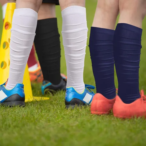 Vista 6 de Chuarry 4 Pairs Scrunch Football Socks Non Slip Men Football Socks Extra Long Socks Soccer Socks Over The Knee Athletic