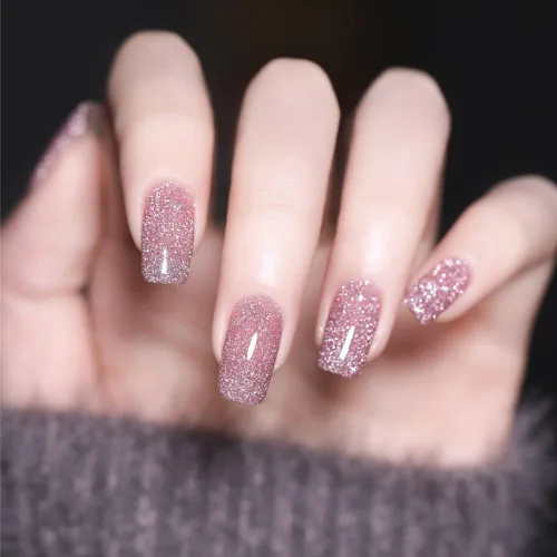 Vista 4 de VERONNI Explosion Diamond - Esmalte de uñas de gel reflectante brillante con purpurina brillante para remojar el gel de uñas UV, gel de diamante 03