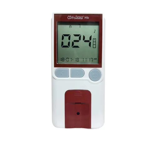 Vista 2 de 1 medidor de hemoglobina Healthcaretuye - Kit de medidor de prueba de hemoglobina, analizador de hemoglobina, monitor de anemia + 125 tiras + 125