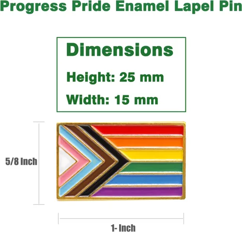 Vista 2 de 21250100 pines de solapa de orgullo progresivo a granel, LGBT, transgénero, arco iris, lesbiana, bisexual, gay, progresivo, broche para hombres