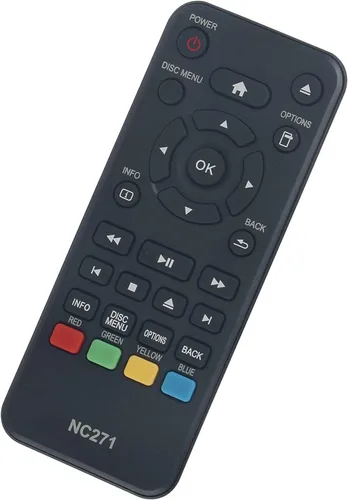 Vista 3 de WINFLIKE NC271 - Control remoto de repuesto para reproductor de DVD Blu-Ray de Philips NC271UL BDP1502/F7 BDP1502