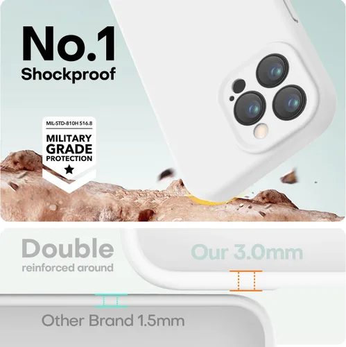 Vista 166 de LOVE 3000 Diseñada para Funda iPhone Air, Silicona Premium [Compatible con Magsafe][Forro de Microfibra Suave Anti-Rayones] Funda Protectora