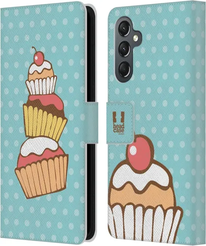 Vista 48 de Head Case Designs Assortment Cupcakes Happiness Leather Wallet Case Compatible with Samsung Galaxy A07 4G Surtido