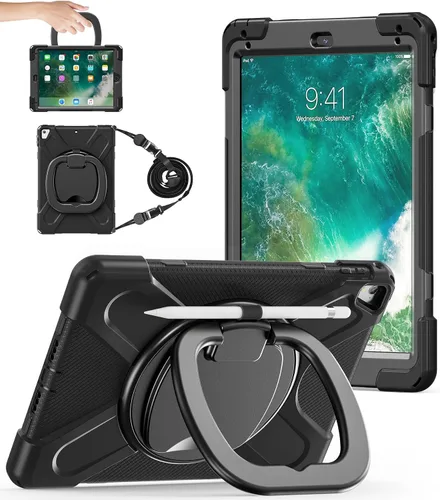 Vista 8 de BATYUE Funda para iPad de 6ª generación de 9.7 pulgadas 2018, iPad 5ª generación 2017, iPad Air 2/iPad Pro de 9.7 pulgadas, funda protectora a