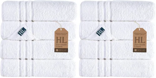 Vista 75 de Hawmam Linen - Juego de toallas de algodón turco original prémium, calidad de hotel para máxima suavidad y absorción, para cara, manos, cocina