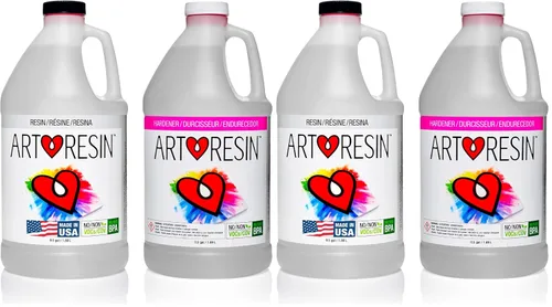 Vista 8 de ArtResin Resina Epoxy, profesional, no tóxica, transparente, garrafón de 1 galón (3,78 L)