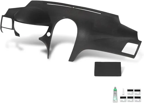Vista 29 de GRAND ORANGE Bisel moldeado de TPE para tablero de instrumentos, compatible con Chevy Cavalier 1995-2005, cubierta de tablero, beige