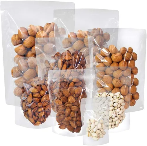 Vista 10 de SixWe Paquete de 100 bolsas reutilizables de polietileno transparente (PE), autoadhesivas, para almacenamiento de alimentos, 3.6 x 5.5 + 2.4