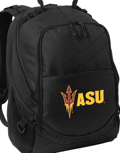 Vista 7 de Broad Bay Mochila oficial de ASU para computadora portátil del estado de Arizona, Negro -, Classic