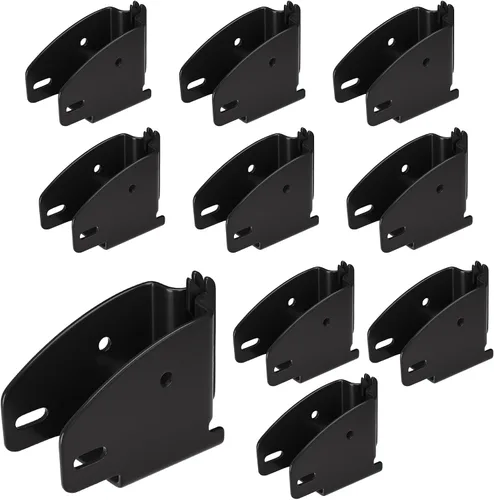 Vista 8 de Eapele 4 accesorios de enchufe de extremo de viga de madera E-Track, acero recubierto de zinc, compatible con 2x4 2x6, añade barras de bloqueo