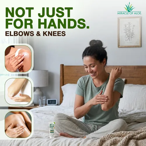 Vista 6 de Miracle - Crema reparadora de pies, 8 onzas + 1 onza Miracle Hand Repair, lociones curativas de aloe vera para manos y pies secos y agrietados