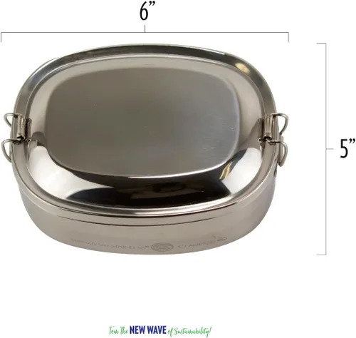 Vista 2 de New Wave Enviro Recipiente de alimentos de acero inoxidable, 40 oz