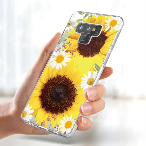 Vista 2 de Funda de teléfono para Galaxy Note 9, Samsung Note 9 para niñas y mujeres, TPU suave y transparente, a prueba de golpes, funda protectora