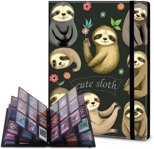 Vista 13 de Rossy Carpeta de tarjetas con 4 bolsillos, carpeta de tarjetas intercambiables, álbum de colección de tarjetas, para 160 tarjetas de carga lateral