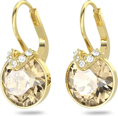 Vista 3 de Swarovski Bella V Crystal Earrings, Grey, Yellow, Clear, Rose Color Crystals, Part of the Swarovski Bella V Collection