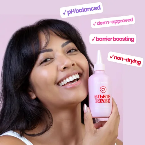 Vista 4 de Kiramoon Jabón facial Silkie Rinse Hidratante Suave Limpiador Facial para Piel Seca o Sensible – Desmaquillante Hidratante y Lavado Facial