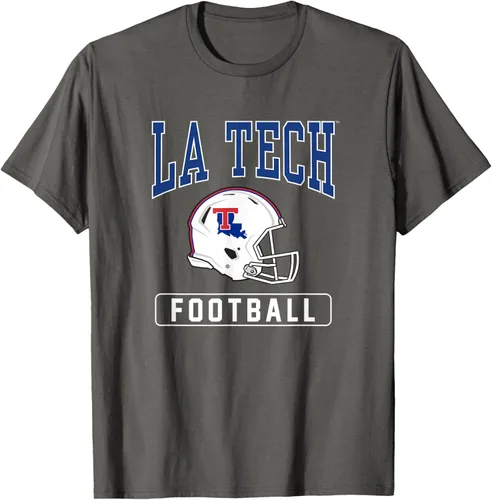 Vista 27 de Camiseta con casco de fútbol Louisiana Tech Bulldogs, Negro