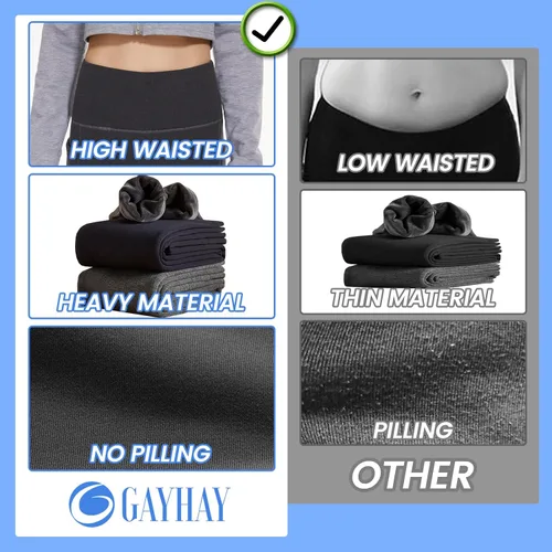 Vista 3 de GAYHAY Leggings con bolsillos para mujer, tallas regulares y grandes, pantalones de yoga capri de cintura alta, control de abdomen, compresión