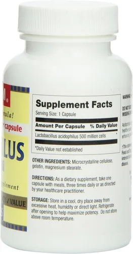 Vista 3 de Optimum Acidophilus Lactobacilli Capsules, 100