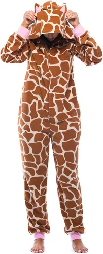 Vista 8 de Just Love - Pijama de una pieza para adultos con estampados de animales Tartán Búfalo