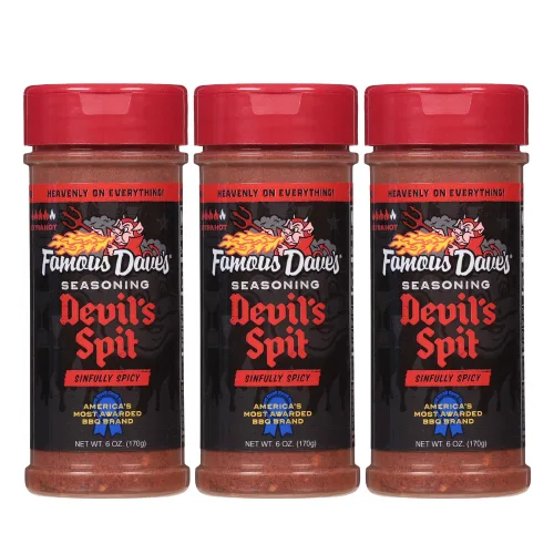 Vista 10 de Famous Dave's - 1 unidad, condimento Devil's Spit (6 onzas) Famous Dave's Devil's Spit Seasoning ofrece el calor audaz y el sabor intenso que
