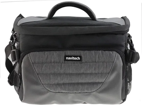 Vista 4 de Navitech Bolsa de hombro para cámara digital Nikon COOLPIX P900, color gris