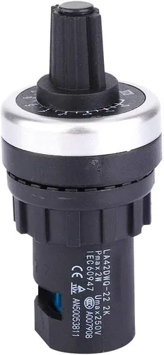 Vista 5 de Potenciómetro de montaje en panel 2K de 0.866 in para control de velocidad VFD Convertidor de frecuencia variable VSD ajustable 200 W Motor Drive