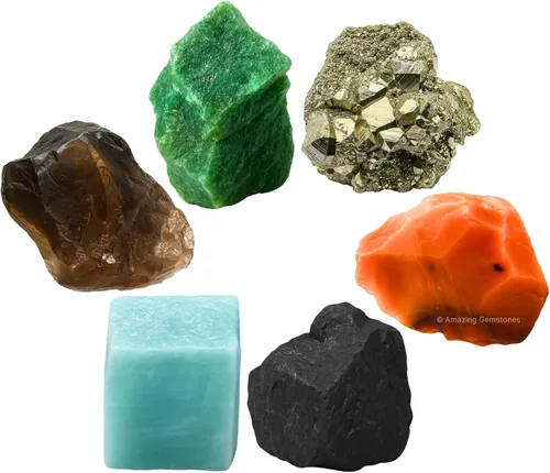 Vista 13 de Amazing Gemstone Cristales para manifestación de ansiedad, juego de 6 cristales curativos de amatista, sodalita, labradorita, angelita, granate