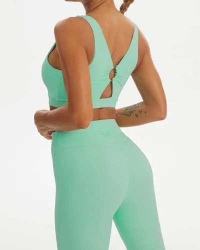 Vista 3 de TomTiger Sujetador deportivo para mujer de alto impacto con ropa deportiva acolchada extraíble, camisetas sin mangas para yoga, entrenamiento