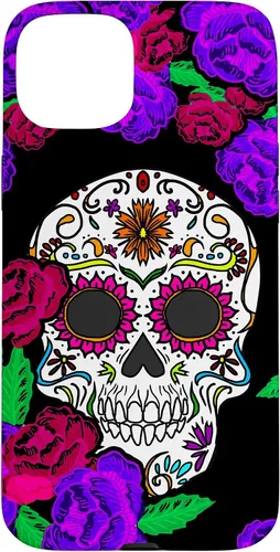 Vista 9 de Funda de regalo mexicana para iPhone 17, diseño de calavera de azúcar
