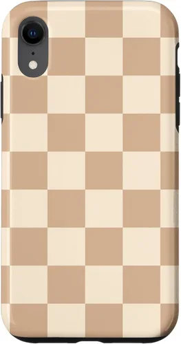 Vista 25 de Light Beige Classic Checkered Big Checkerboard Case for iPhone 17
