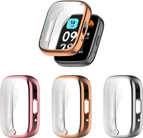 Vista 13 de Funda protectora de pantalla compatible con Xiaomi Redmi Watch 3 Lite, funda de TPU suave y ultradelgada, protector de pantalla para Xiaomi Redmi