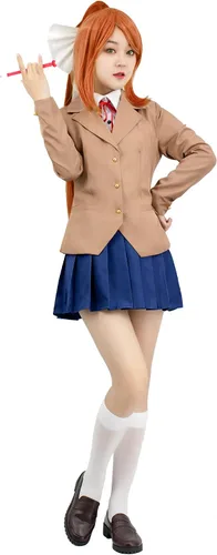 Vista 2 de DAZCOS Disfraz de Doki Doki Monika para mujer