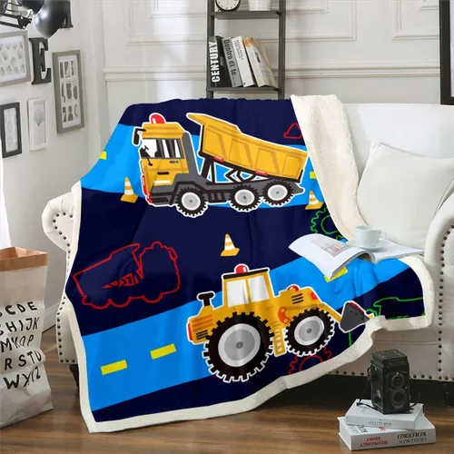 Vista 9 de Erosebridal Manta de franela sherpa de unicornio para niñas, bonito estampado de unicornio, manta de animales mágicos, morado, 40 x 50 pulgadas