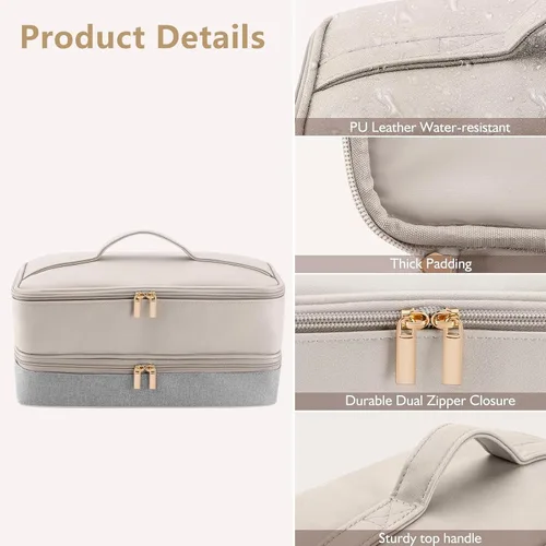 Vista 4 de Estuche de transporte de viaje para Dyson Airwrap, para accesorios para el cabello Shark Flexstyle, bolsa de almacenamiento de herramientas, bolsa