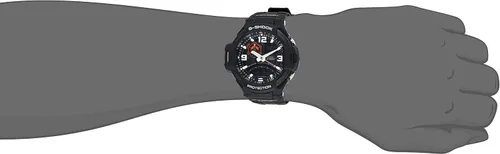 Vista 6 de Casio G-Shock GA1000-1A Reloj de cuarzo de silicona negro con esfera negra para hombre