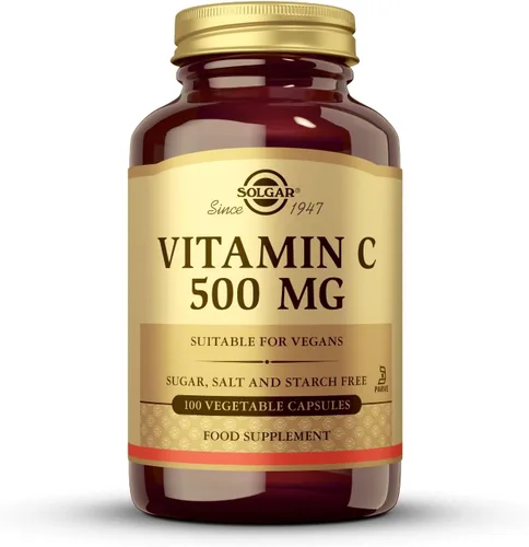Vista 4 de Solgar - 100 Cápsulas vegetales de vitamina C de 500 mg, antioxidante y apoyo inmunológico para la salud general, apoya la salud de la piel