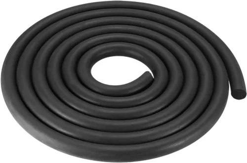 Vista 5 de uxcell Tira de sellado de goma de espuma Burlete 3mm de diámetro 3 metros de largo Negro
