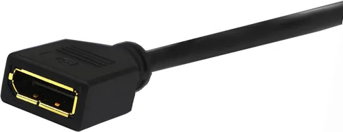 Vista 6 de CGTime - Cable DP a DP (30 CM/12 pulgadas), chapado en oro de 90 grados en ángulo hacia abajo macho a Displayport hembra Cable adaptador