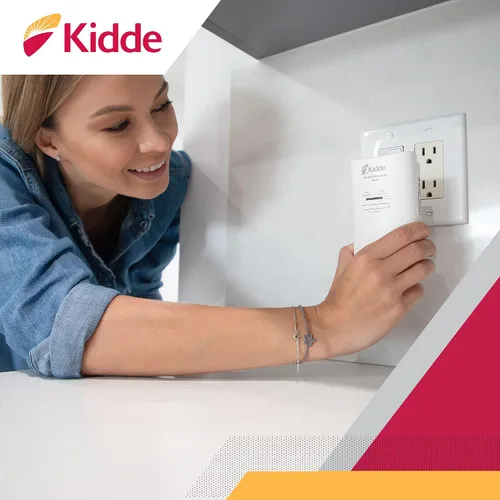 Vista 5 de Kidde Detector de monóxido de carbono de CA Alarma Enchufable con batería de respaldo Modelo KN-COP-DP2