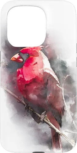 Vista 14 de Beautiful Watercolor Red Cardinal Bird Watching Animal Gift Case for iPhone 17