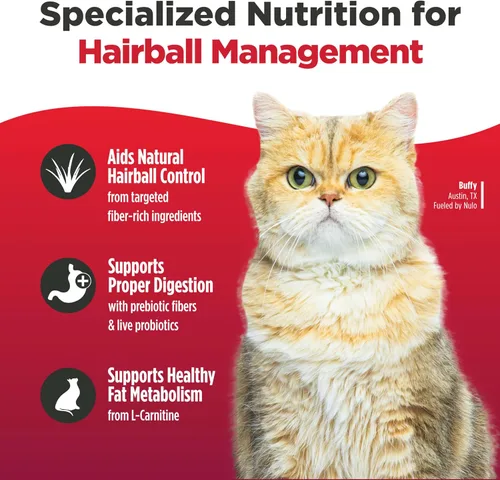 Vista 3 de Nulo Comida para Gatos Freestyle, Para el Manejo de Bolas de Pelo, Croquetas Secas Premium Sin Granos de Bocado Pequeño, Receta de Proteína Animal