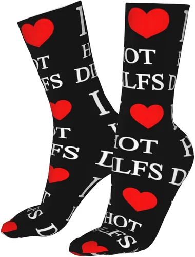Vista 4 de Calcetines deportivos para hombre y mujer, con diseño de corazón, 15.7in